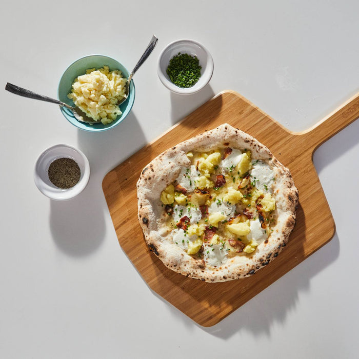 Pizza à la purée de pommes de terre façon Joël Robuchon