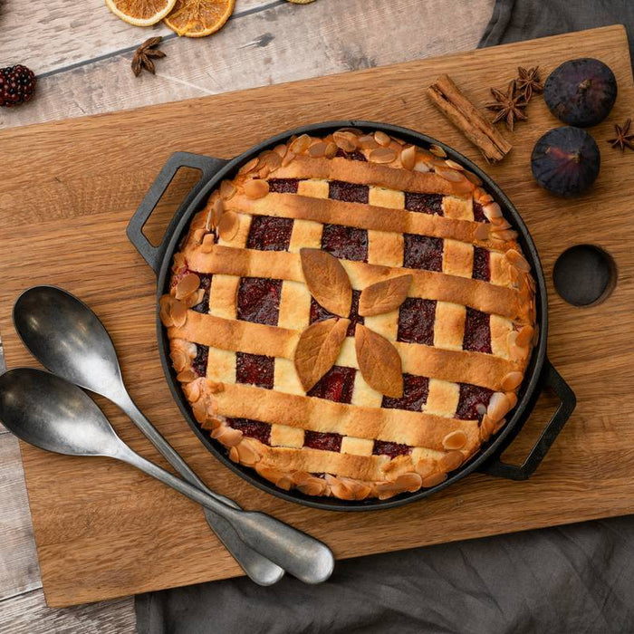 Crostata aux figues, mûres et amandes