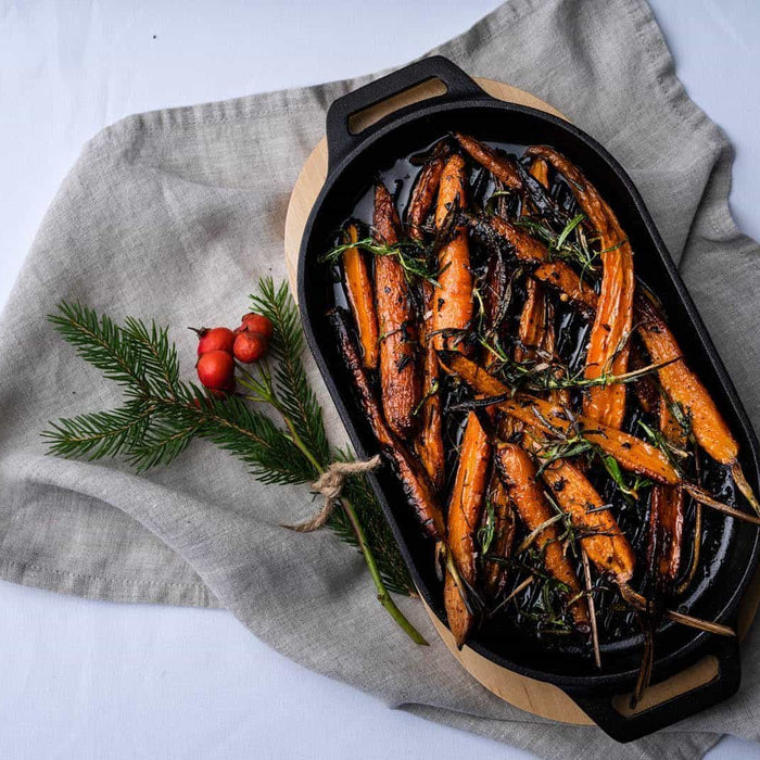 Carottes rôties à l’érable avec romarin