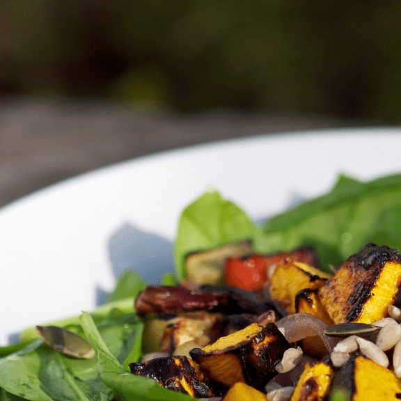 Salade d’Aubergine rôtie et d’aubergine