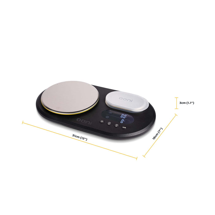 Ooni Dual Platform Digital Scales Measurements | Cliquez sur cette image pour ouvrir la fenêtre modale de produits. La fenêtre modale de produits permet de zoomer sur les images.